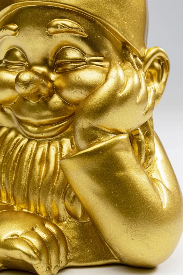 KARE Design Decofiguur Gnome Gold 21cm