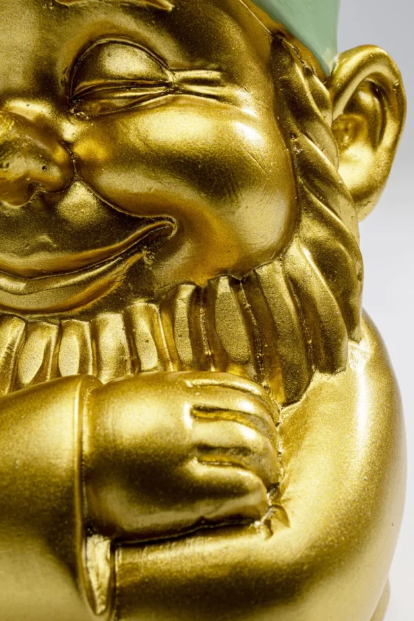 KARE Design Decofiguur Gnome Gold Green 21cm