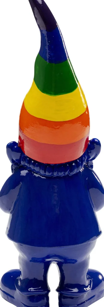 KARE Design Decofiguur Gnome Standing Rainbow Blauw 21cm