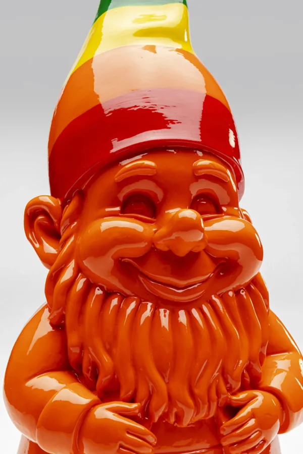 KARE Design Decofiguur Gnome Standing Rainbow Oranje 46cm