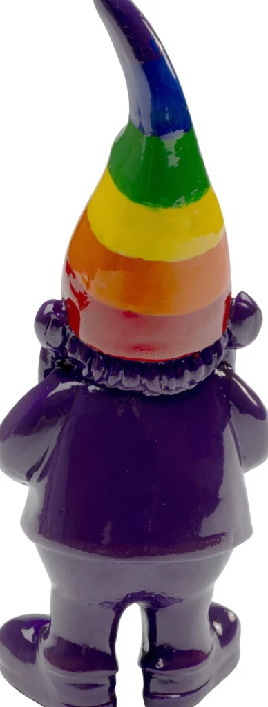 KARE Design Decofiguur Gnome Standing Rainbow Paars 11cm