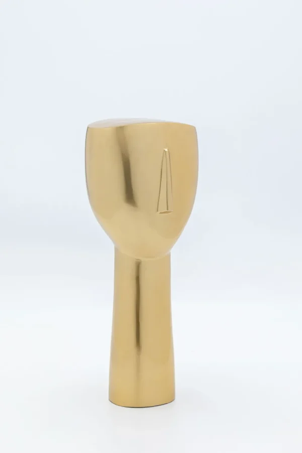 KARE Design Decofiguur Golden Face 36cm