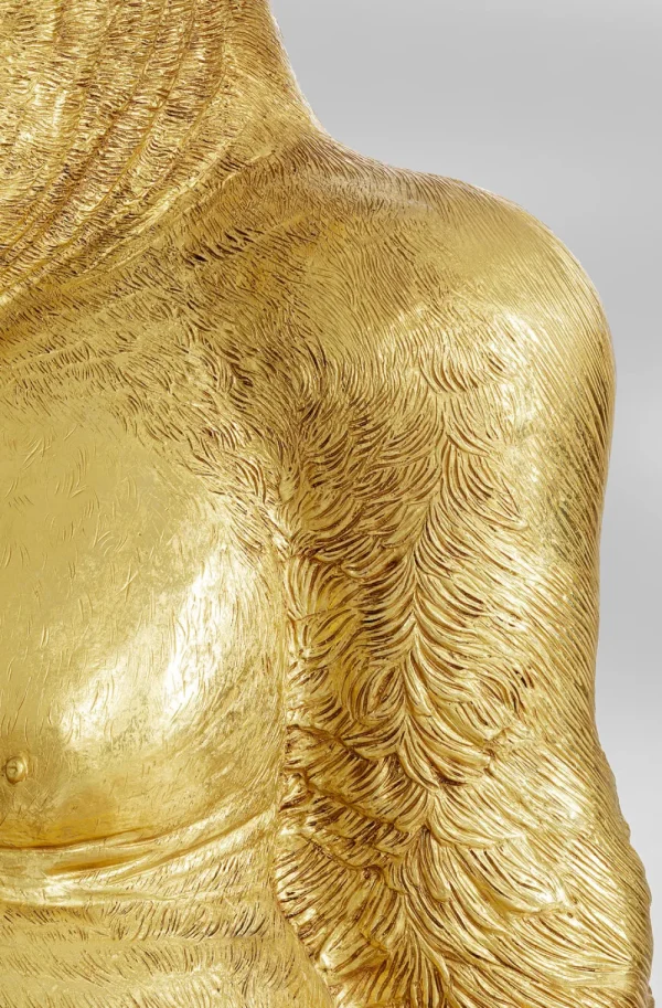 KARE Design Decofiguur Gorilla Goud XL 180cm