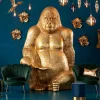 KARE Design Decofiguur Gorilla Goud XXL 249cm