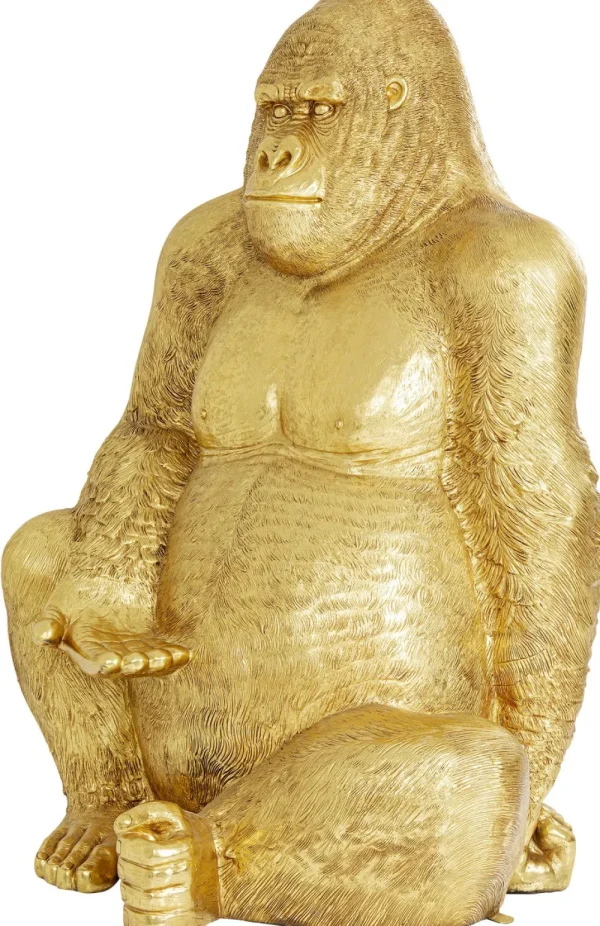 KARE Design Decofiguur Gorilla Goud XXL 249cm