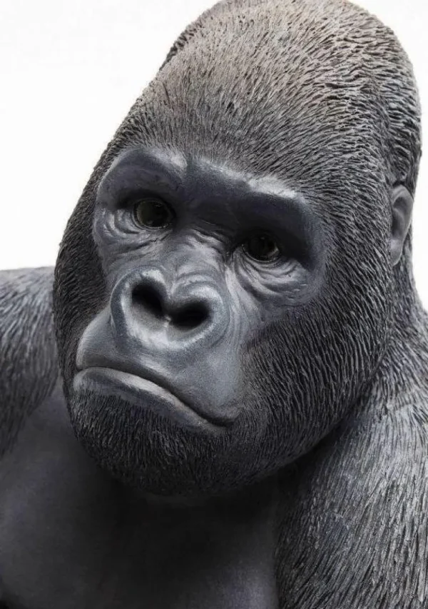 KARE Design Decofiguur Gorilla Side Medium Zwart