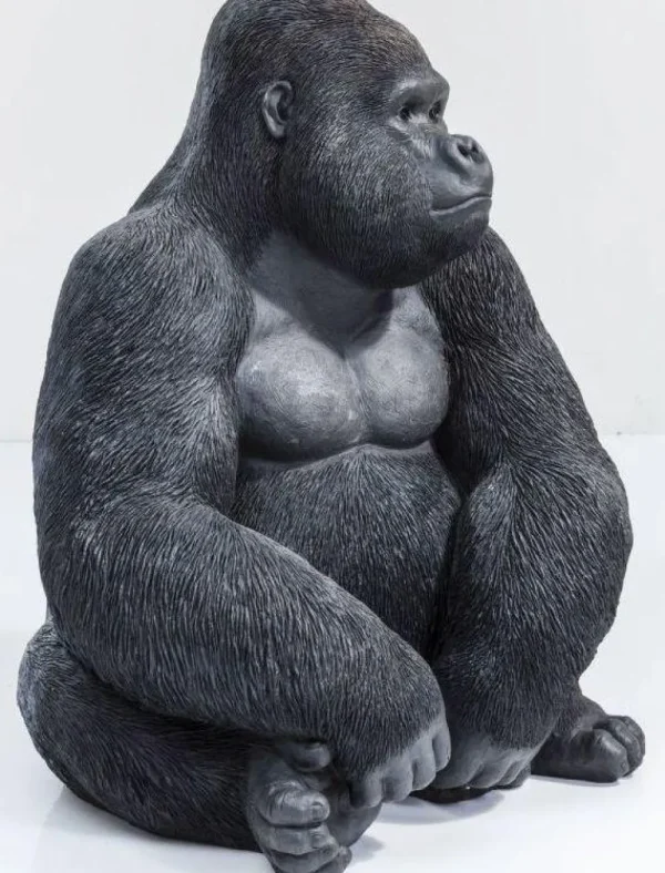 KARE Design Decofiguur Gorilla Side XL Zwart