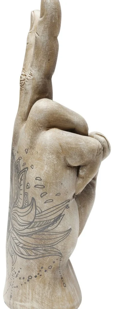 KARE Design Decofiguur Hand Victory Tattoo Eye 36cm