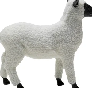 KARE Design Decofiguur Happy Sheep Wool White 28cm