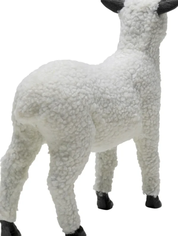 KARE Design Decofiguur Happy Sheep Wool White 28cm