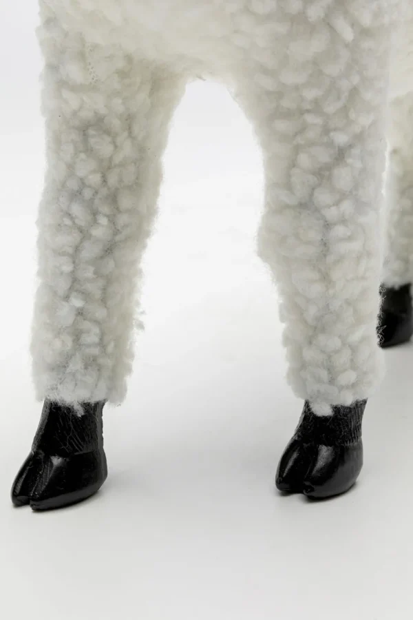 KARE Design Decofiguur Happy Sheep Wool White 28cm