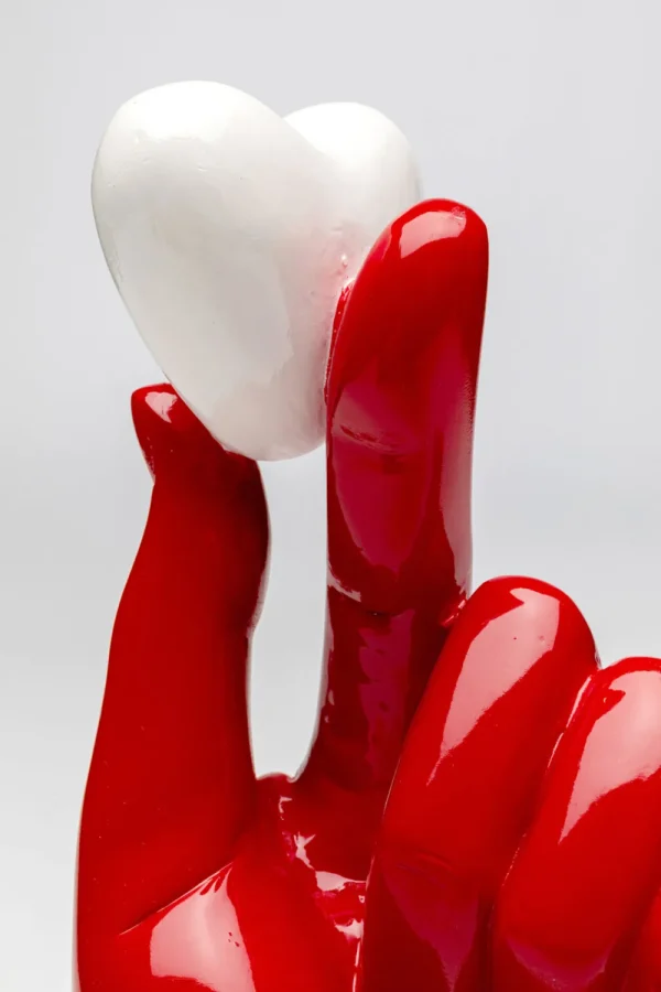 KARE Design Decofiguur Holding Heart 26cm