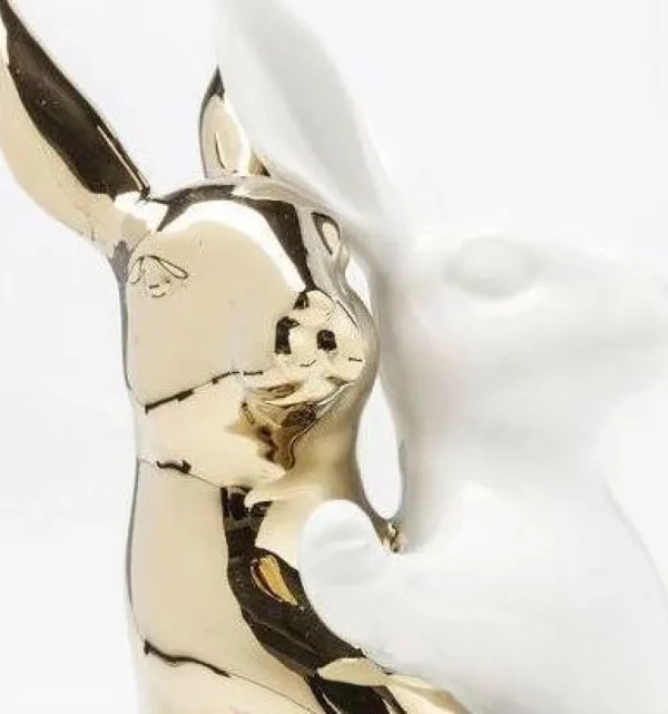 KARE Design Decofiguur Hugging Rabbits Medium
