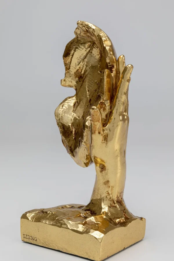 KARE Design Decofiguur In My Mind Gold 30cm