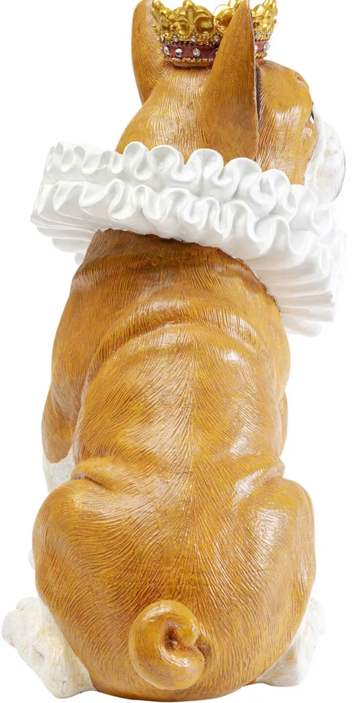 KARE Design Decofiguur King Dog Brown 29cm