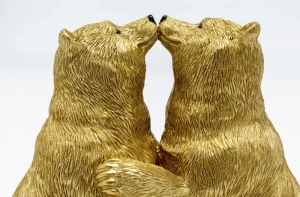 KARE Design Decofiguur Kissing Bears 17cm