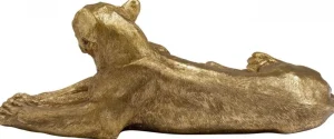 KARE Design Decofiguur Leeuw Goud 113cm