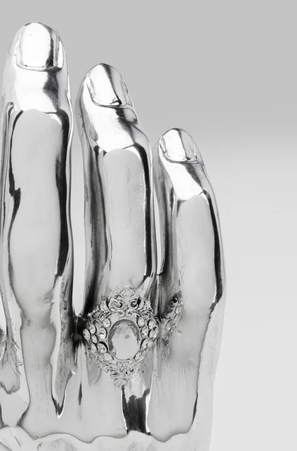 KARE Design Decofiguur Mano Diamond Ring Zilver
