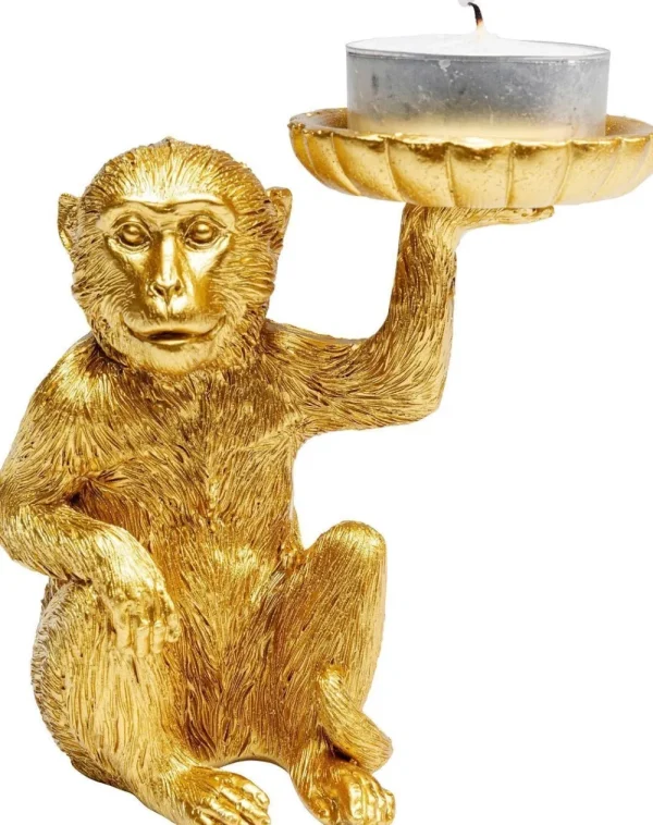 KARE Design Decofiguur Monkey Theelichthouder 11cm