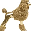 KARE Design Decofiguur Mrs Poodle Gold 34cm