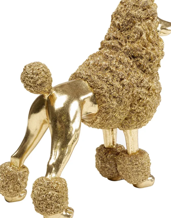 KARE Design Decofiguur Mrs Poodle Gold 34cm