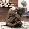 KARE Design Decofiguur Nude Man Hug Brons 54cm