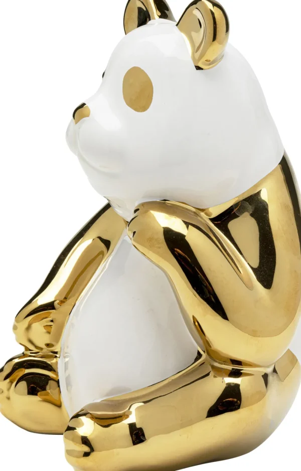 KARE Design Decofiguur Panda Gold 19cm