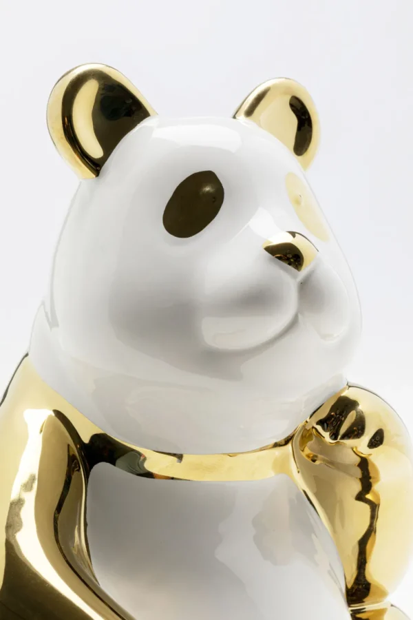 KARE Design Decofiguur Panda Gold 19cm