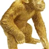 KARE Design Decofiguur Playing Ape Goud 50cm
