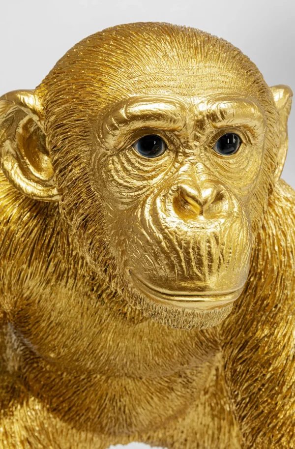 KARE Design Decofiguur Playing Ape Goud 50cm