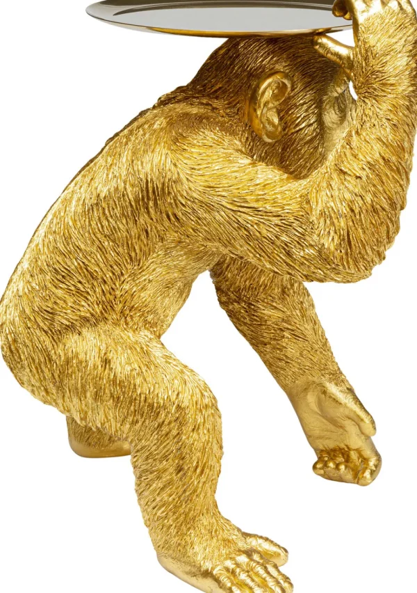 KARE Design Decofiguur Playing Chimp Butler Gold 52cm
