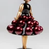 KARE Design Decofiguur Primaballerina Pom Purple 35cm