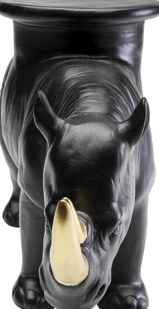 KARE Design Decofiguur Rhino Black 41cm