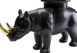 KARE Design Decofiguur Rhino Black 41cm