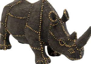 KARE Design Decofiguur Rhino Rivets Pearls 26cm