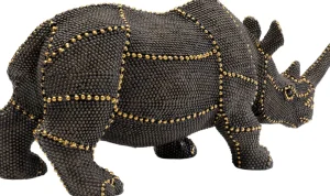 KARE Design Decofiguur Rhino Rivets Pearls 26cm
