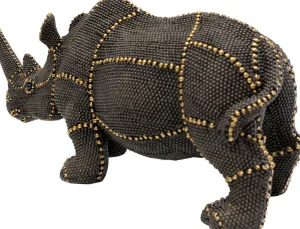 KARE Design Decofiguur Rhino Rivets Pearls 26cm