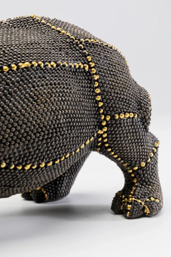 KARE Design Decofiguur Rhino Rivets Pearls 26cm