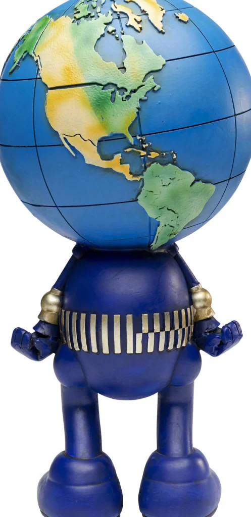 KARE Design Decofiguur Robot World 50cm