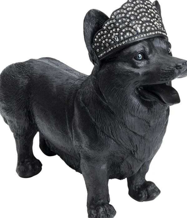 KARE Design Decofiguur Royal Standing Corgi Zwart