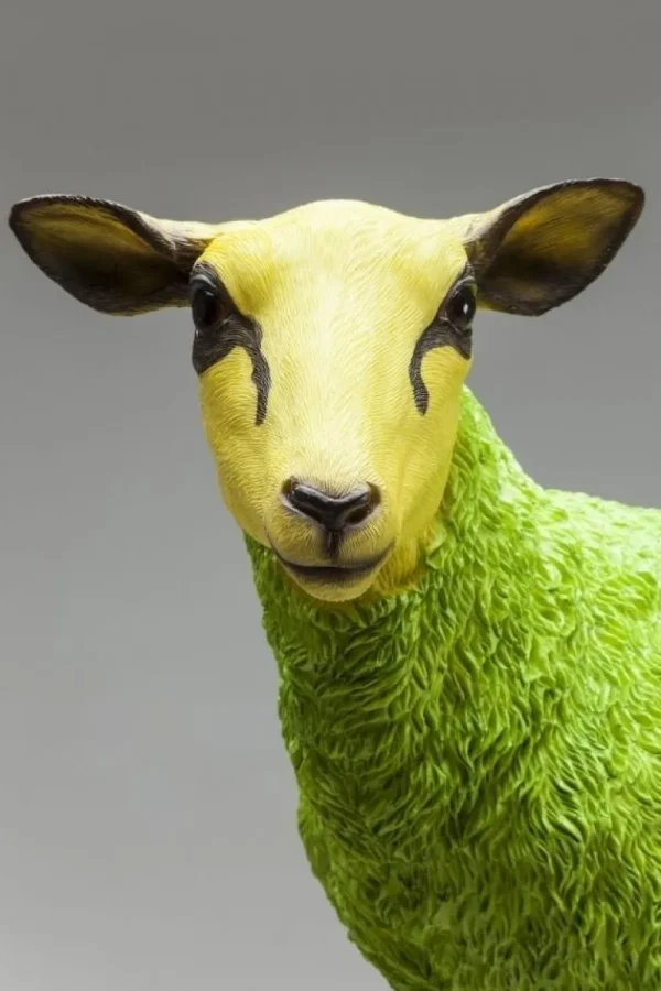 KARE Design Decofiguur Sheep Colore Groen