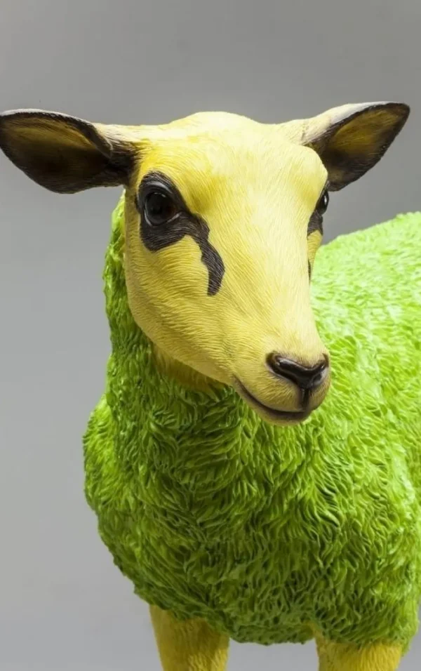 KARE Design Decofiguur Sheep Colore Groen