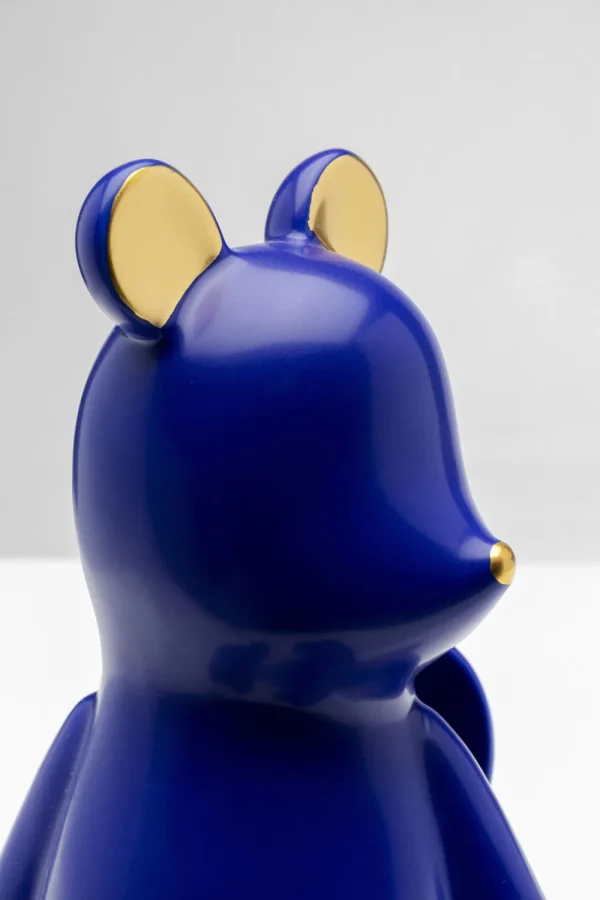 KARE Design Decofiguur Sitting Bear Blue 20cm
