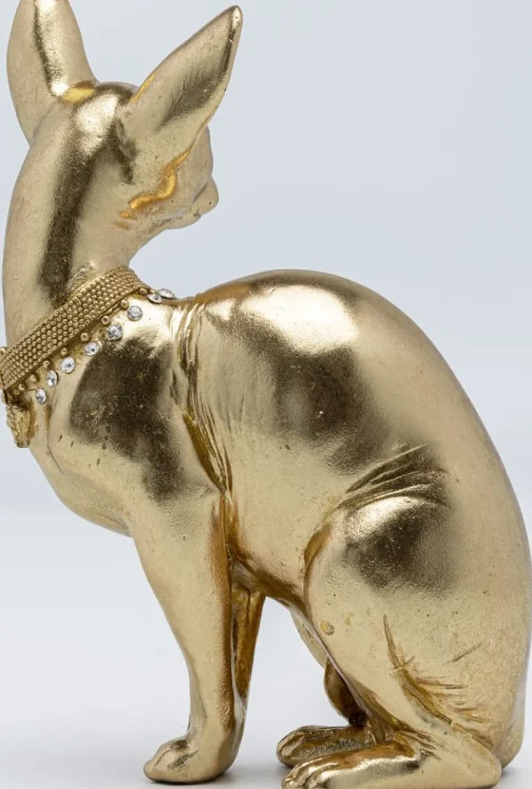 KARE Design Decofiguur Sitting Cat Audrey Gold 27cm