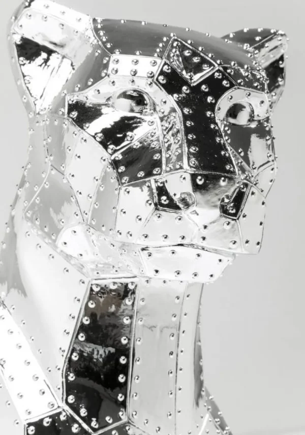 KARE Design Decofiguur Sitting Cat Rivet Chroom