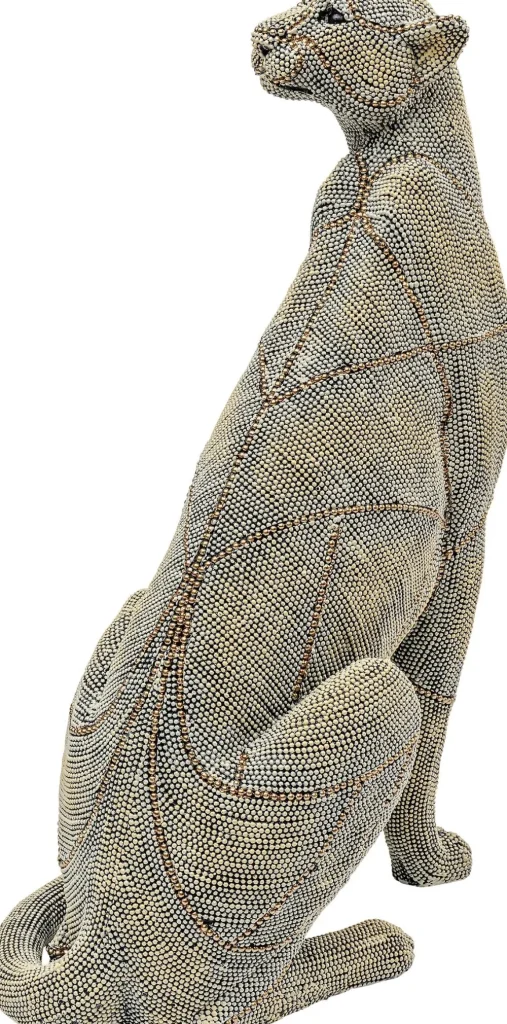 KARE Design Decofiguur Sitting Leopard Pearls 42cm
