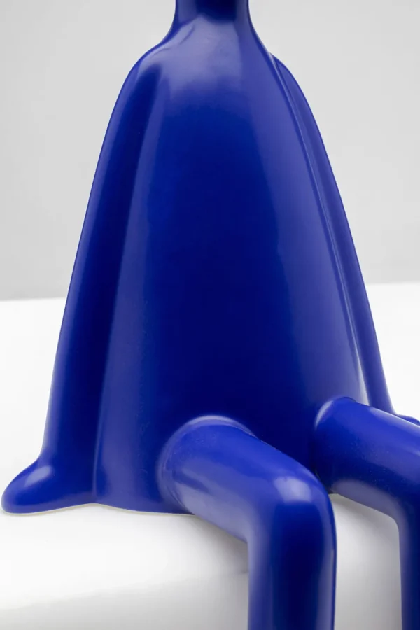 KARE Design Decofiguur Sitting Rabbit Blue 35cm