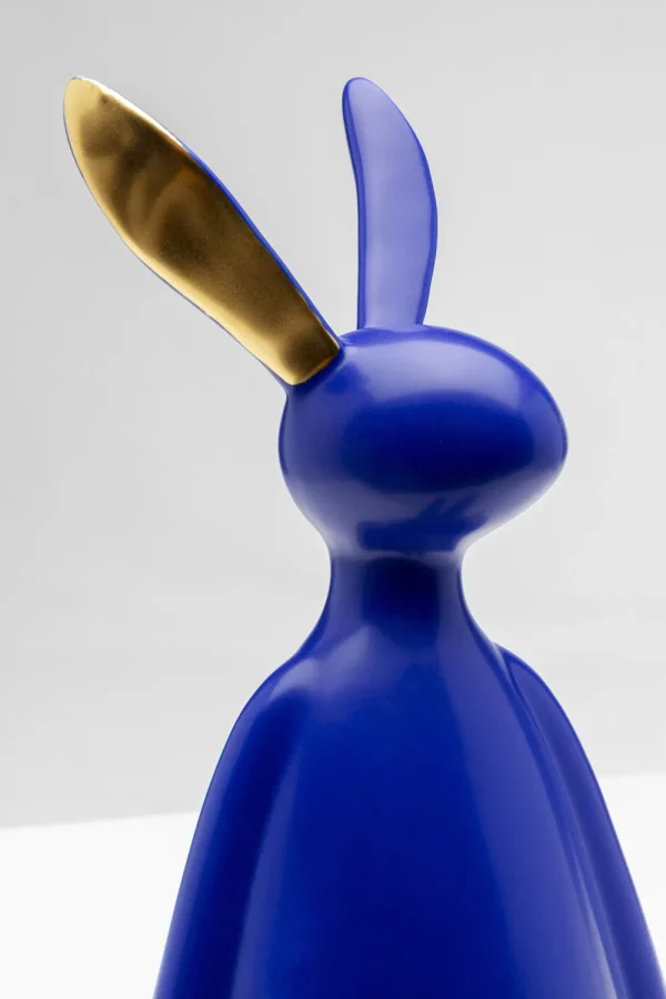 KARE Design Decofiguur Sitting Rabbit Blue 35cm