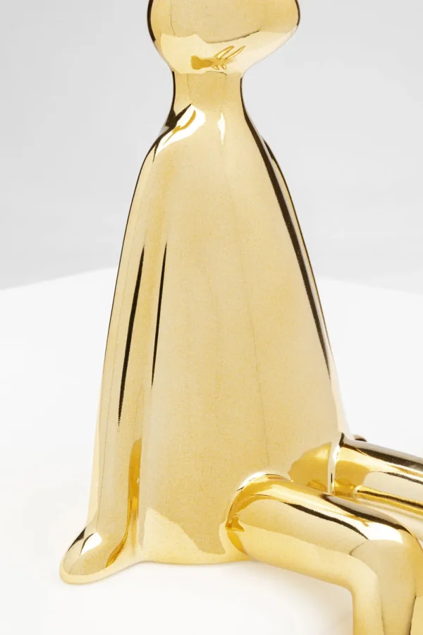 KARE Design Decofiguur Sitting Rabbit Gold 35cm