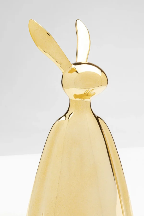 KARE Design Decofiguur Sitting Rabbit Gold 35cm